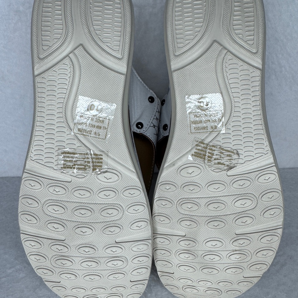 Atalina Sparkle & Cream Tan Sandal with a Logo Insole - Picture 13 of 14